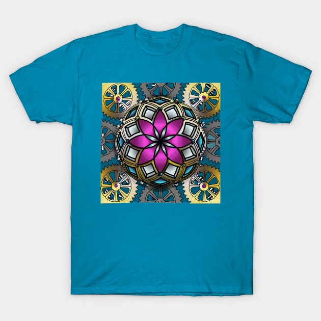 Jewel Mandala T-Shirt by benjaminfaucher7